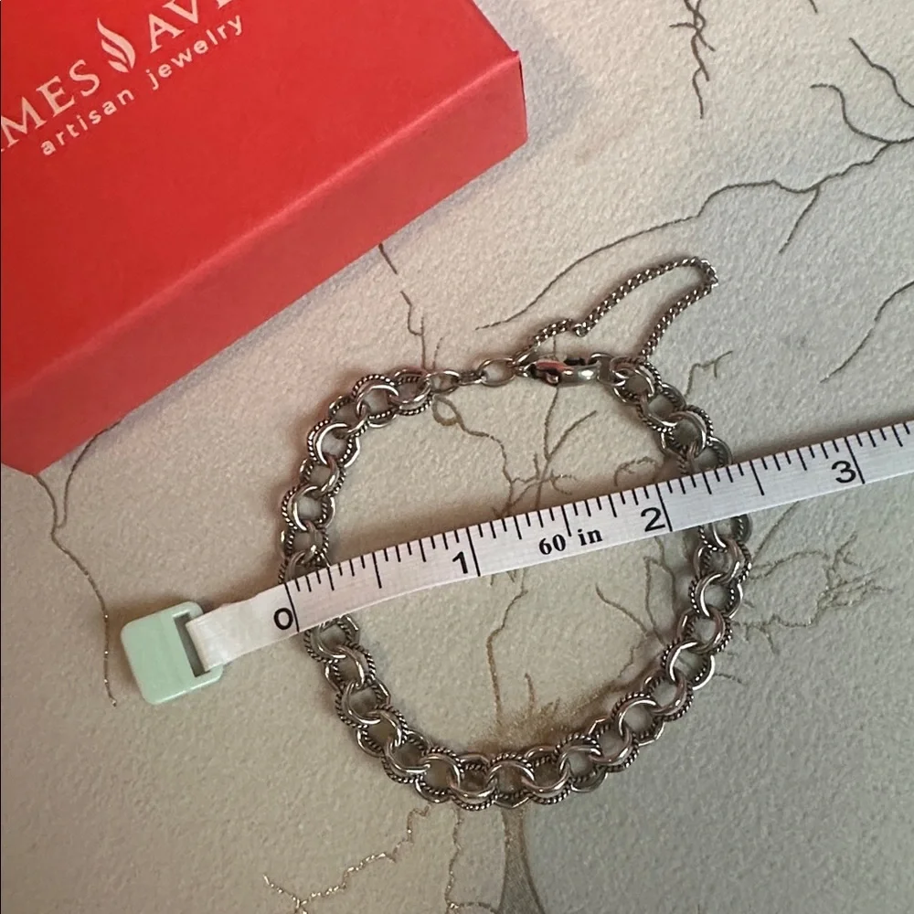 James Avery double linked charm bracelet small - Picture 5 of 7